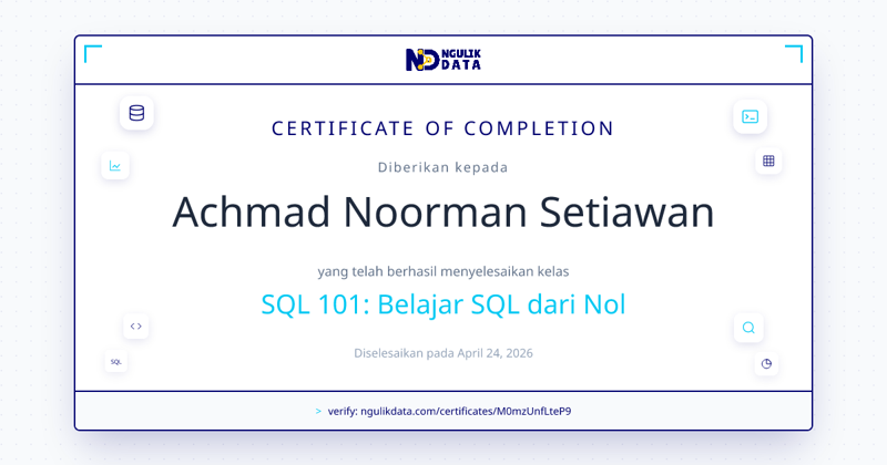SQL 101: Belajar SQL dari Nol